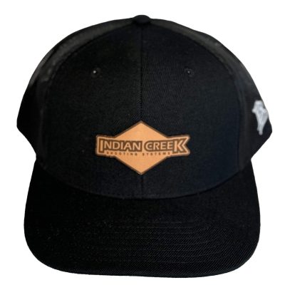 Indian Creek hat w leather diamond patch - black