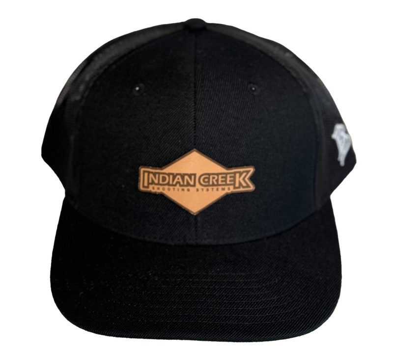 Indian Creek hat w leather diamond patch - black